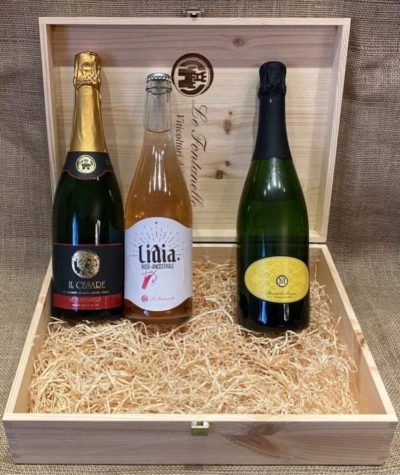 Il Cesare Spumante Brut Metodo Classico, Lidia Schiava Ancestrale, Poggio Marzocco Spumante Cuveè Metodo Charmat